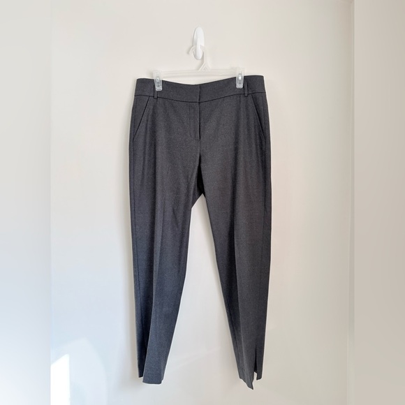 JUDITH & CHARLES Grey Pleated Straight Leg Trousers High Rise Womens 10 Career - Picture 2 of 8